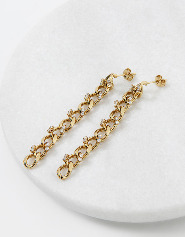 Forcast - Cambria 16k Gold Plated Earrings