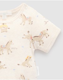 Purebaby - Rib Short Sleeve Bodysuit -Kids-Babies