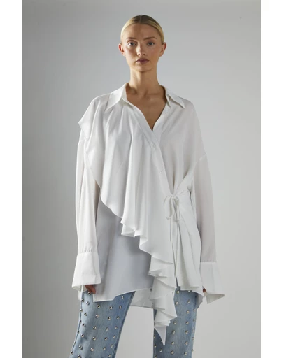 Glamorous - Oversized Frill Shirt
