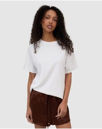 CAMIXA - Teesha Oversized Distressed Cotton T-Shirt