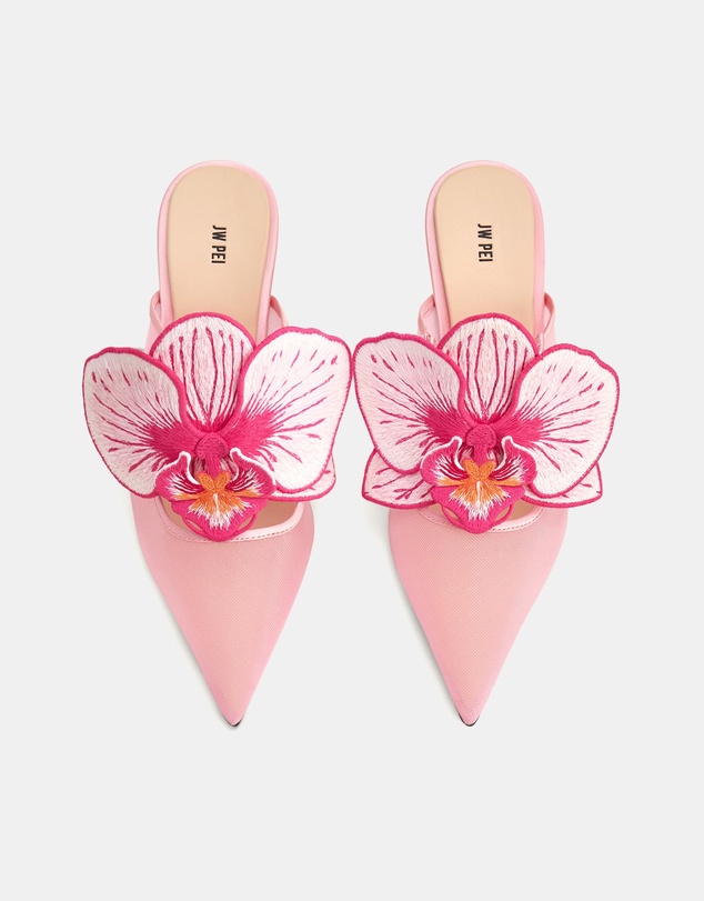 JW PEI - Sofia Orchid Sphere Heel Mules