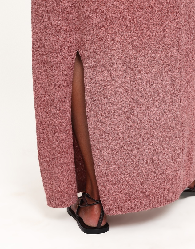 Petal & Pup - Lowell Knit Maxi Dress - Brick Red