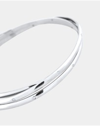 Elli Jewelry - Bangle Trio Zirconia 925 Sterling Silver