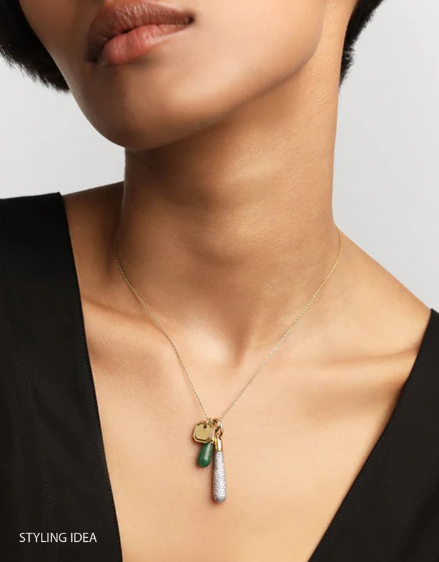 PDPAOLA - Green Aventurine Drop Pendant