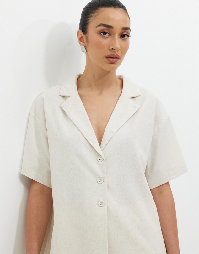 Calli - Karina Oversized Collared Shirt