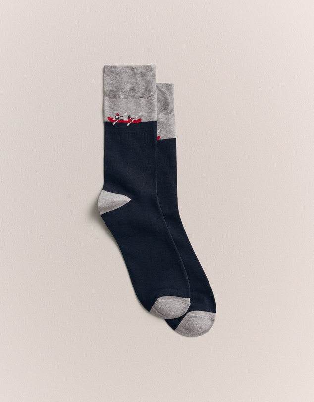 Trenery - Row Boat Sock in Navy