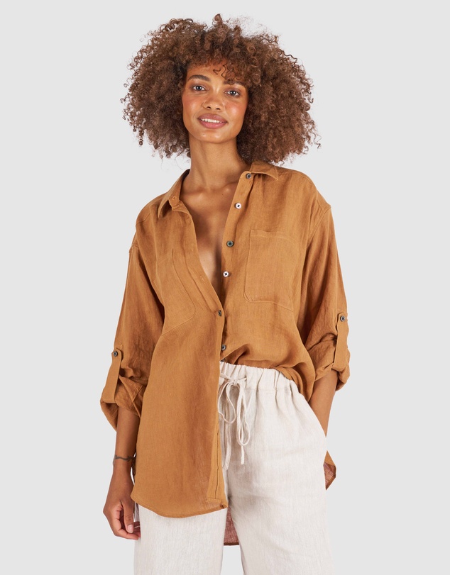 CAMIXA - Luna Oversize Linen Shirt