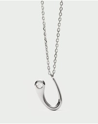 PDPAOLA - Initial 2026 U Silver Pendant Necklace