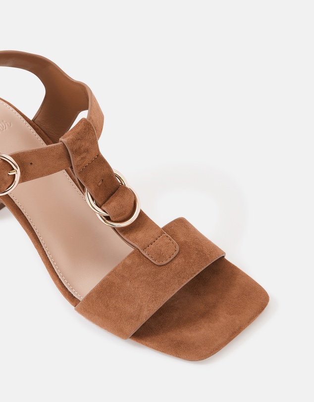 Wittner - Posy Suede Leather Slim Block Heels