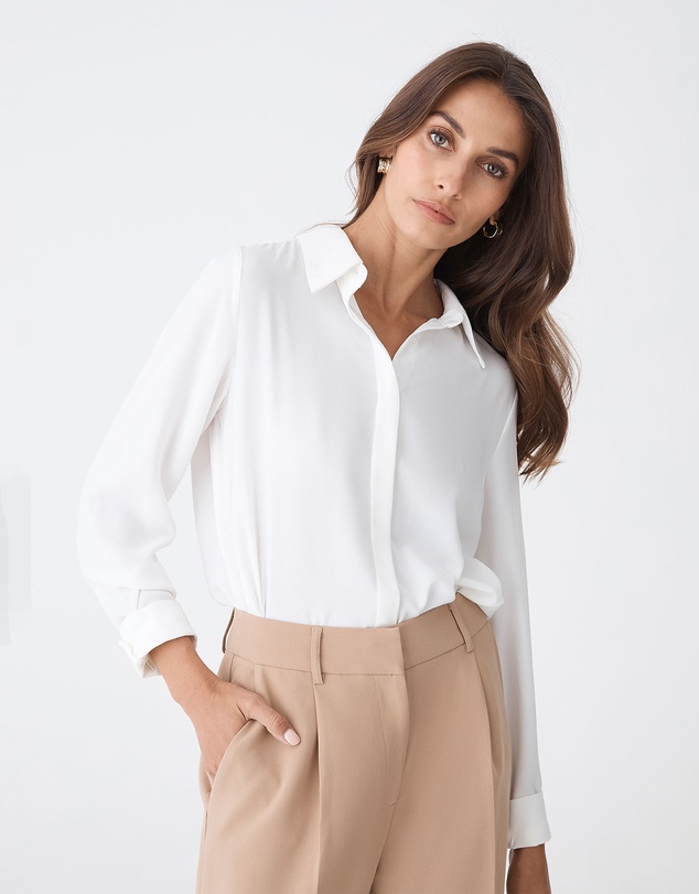 Forcast - Kevin Relax Fit Crepe Shirt