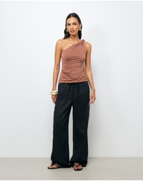 AERE - Manon One Shoulder Top