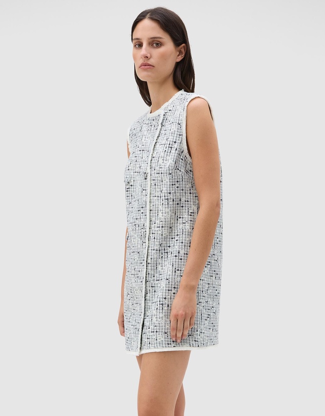 Oroton - Tweed Button Shift Dress