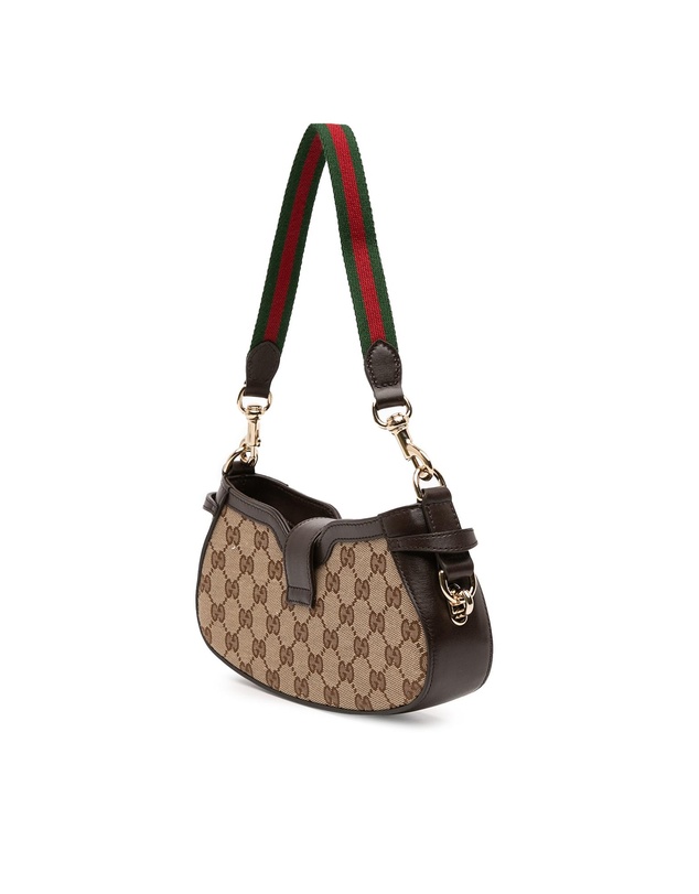 Pre-Loved by Azura Reborn - Pre-Loved Mini GG Supreme Moon Side Web Shoulder Bag
