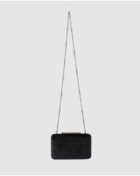 Olga Berg - Bess Velvet Clutch