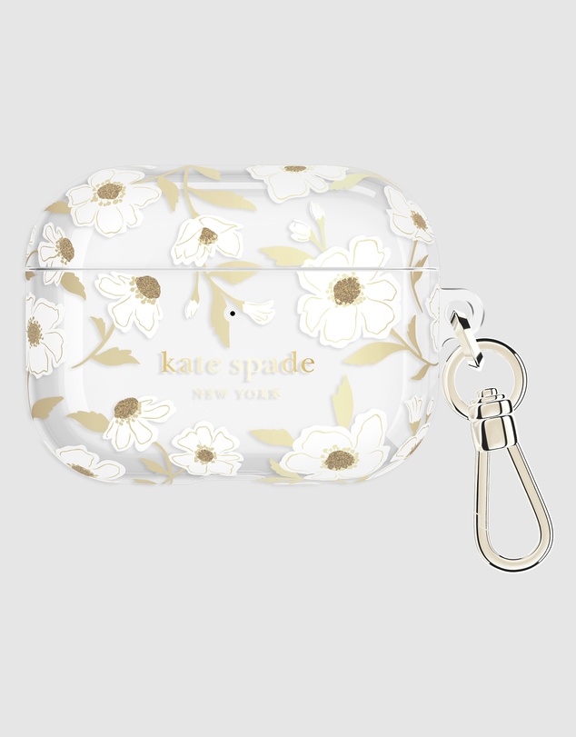 Kate Spade - Kate Spade Sunshine Floral with Gold Clip Case for AirPod Pro 3