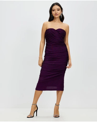 Romance by Honey and Beau - Farrah Strapless Midi Dress
