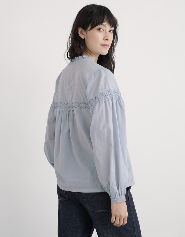 Seasalt - Seasalt Cornwall Blue Gwel Long Sleeve Top