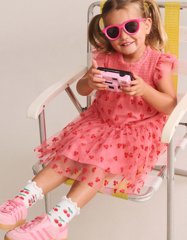 Huxbaby - Tropical Glitter Fruit Tulle Dress - Babies-Teens