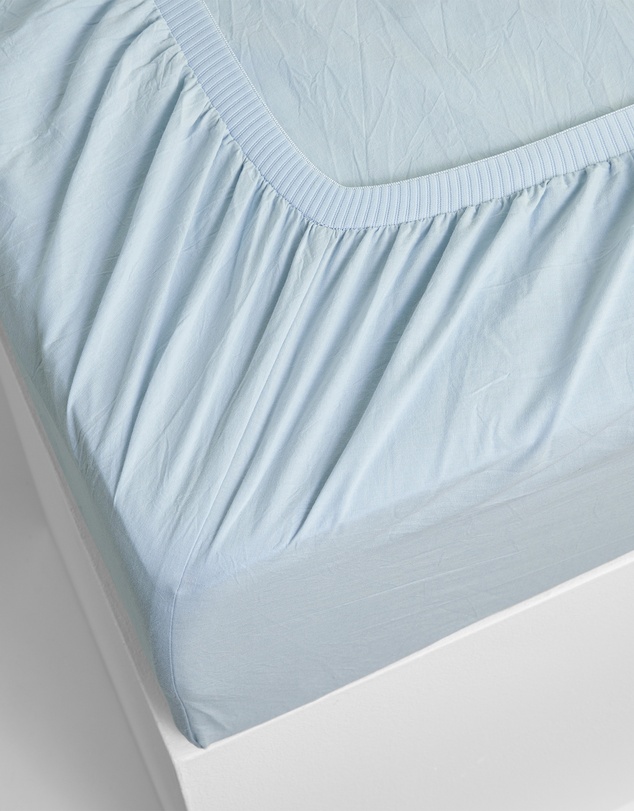 Sheet Society - Leo Washed Cotton Cot Fitted Sheet