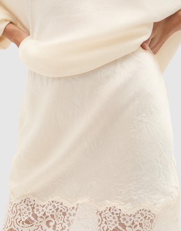 Seed Heritage - Lace Trim Mini Skirt
