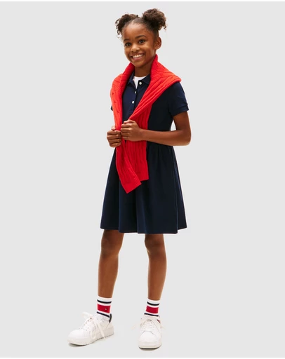 Tommy Hilfiger - Short Sleeve Polo Dress - Kids