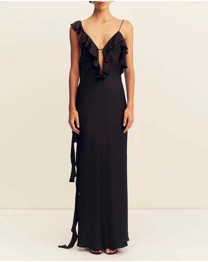 Shona Joy - Agnes Ruffle Slip Maxi Dress
