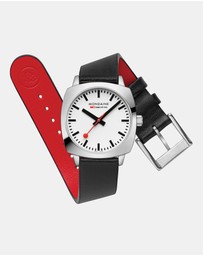 Mondaine - Mondaine Official Swiss Railways Petite Cushion 31mm Vegan Leather Watch