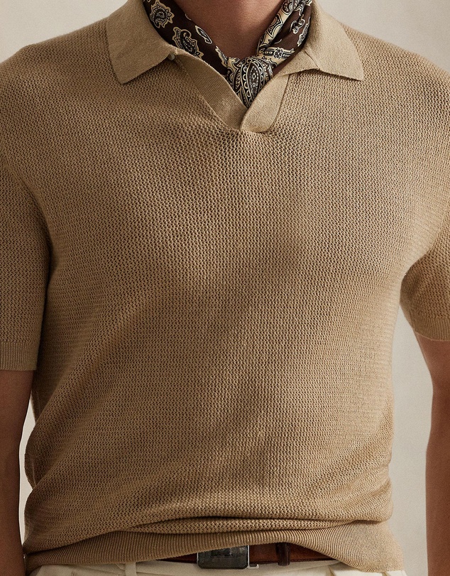 Polo Ralph Lauren - Textured Stretch Linen-Blend Sweater - ICONIC EXCLUSIVE
