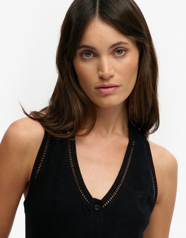 Superdry - Laddered Jersey Maxi Dress