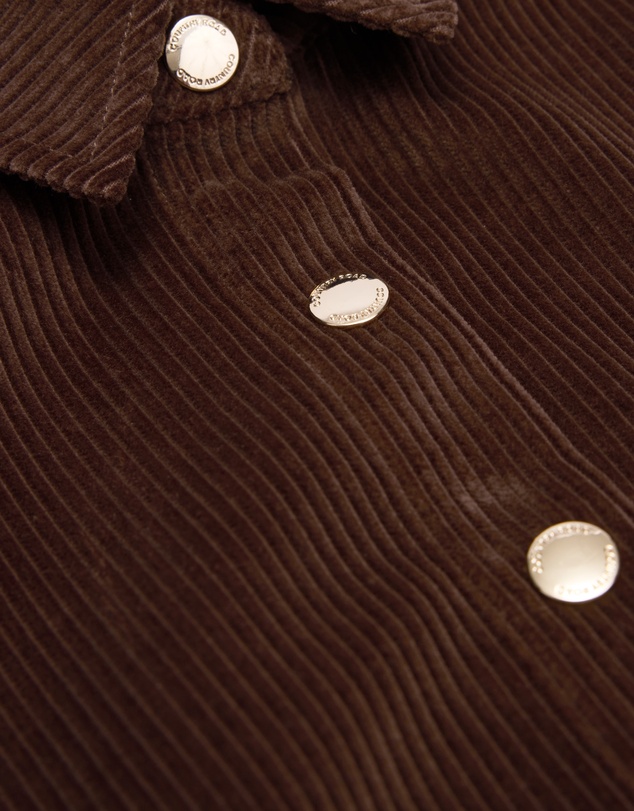 Country Road - Organically Grown Cotton Cord Button Through Dress