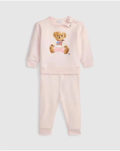 Polo Ralph Lauren - Polo Bear Fleece Sweatshirt & Pants - Babies