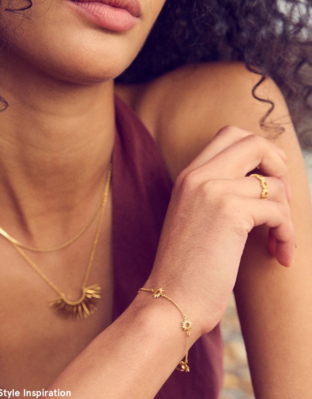 Rachel Jackson - Mini Eternal Sun Bracelet Gold