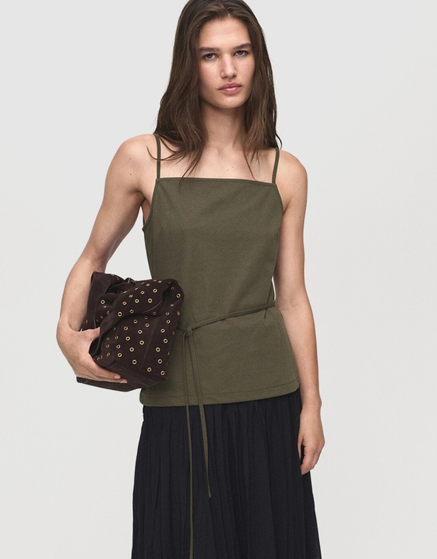 M.N.G - Cotton Top With Waist Tie