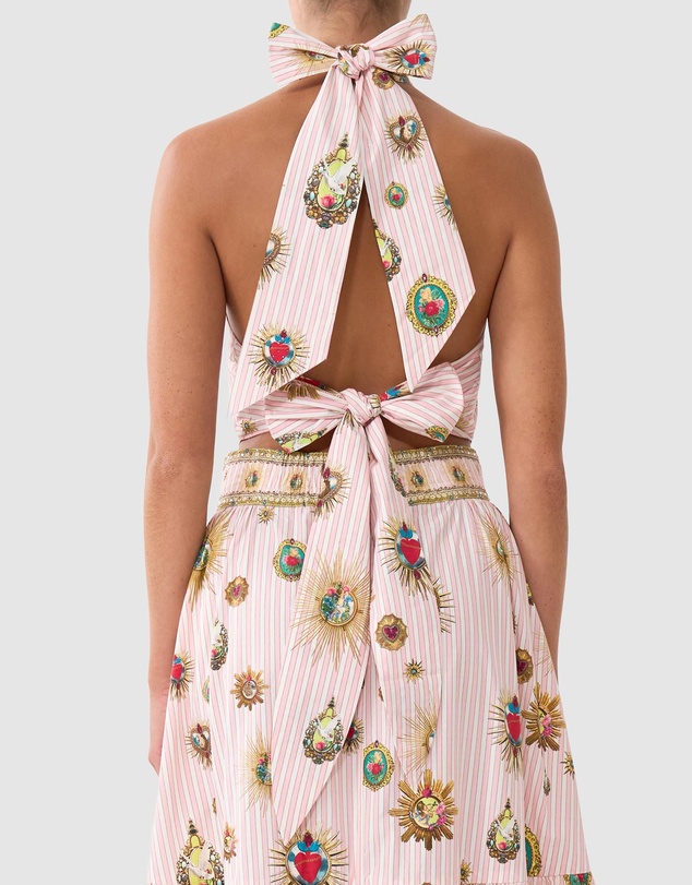 Camilla - Reversible Halter Tie Back Top