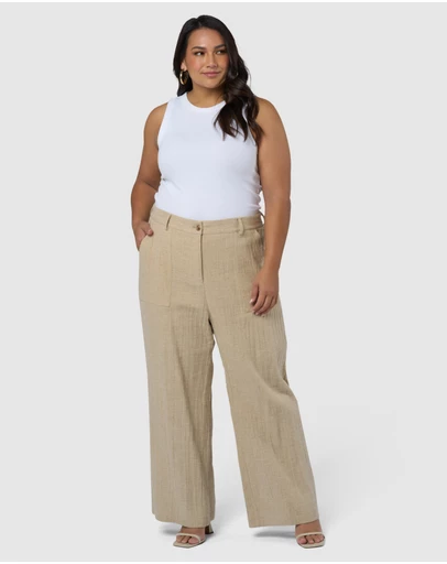 Something 4 Olivia - Lila Linen Wide Leg Pant
