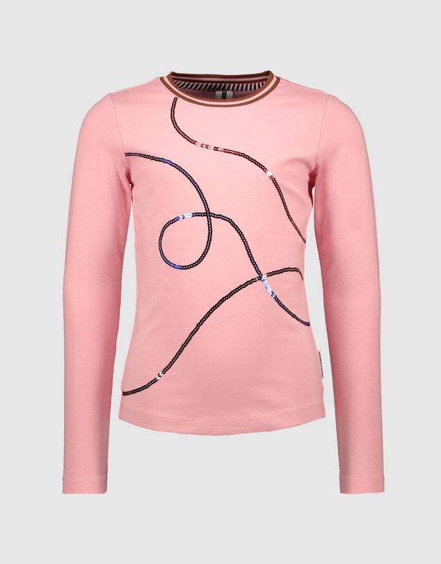 B.Nosy - Long Sleeve Embroidered Tee - Kids-Teens