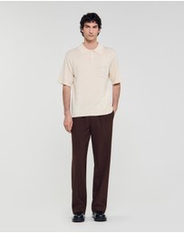 Sandro - Big 4S Rope Polo Sweater