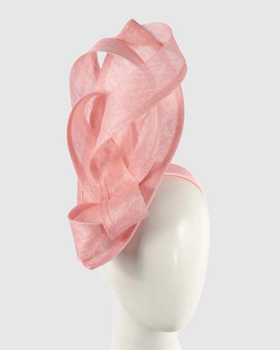 Max Alexander - Tall Pink Sinamay Fascinator Headband
