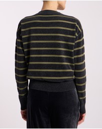 David Lawrence - Kasey Velvet Stripe Knit Jumper