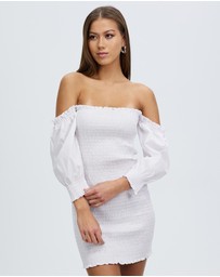 Third Form - Blur Out Off Shoulder Dress