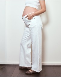 Soon Maternity - Relaxed Wide Leg Jeans