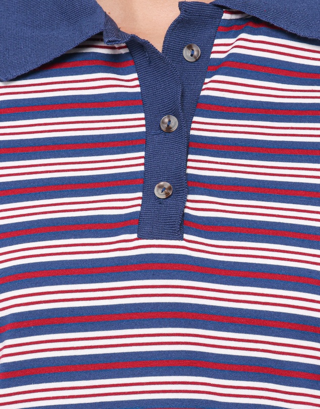 Petal & Pup - Beau Long Sleeve Jersey Top - Navy Stripe