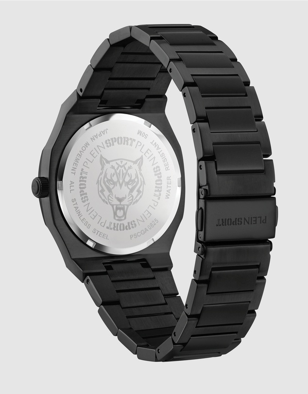 Plein Sport - PLEIN METRONAUT 42mm Black Dial and Black bracelet