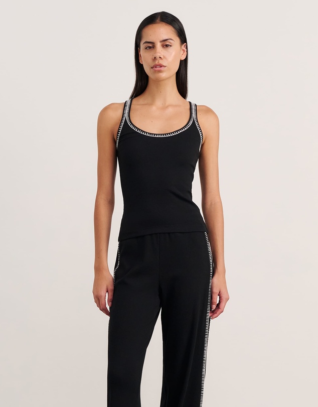 Jag - Celina Blanket Stitch Tank