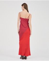 FRIEND of AUDREY - The Spliced Cupro Bias Dress