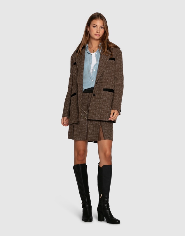 Belle & Bloom - Set Me Free Tweed Skirt