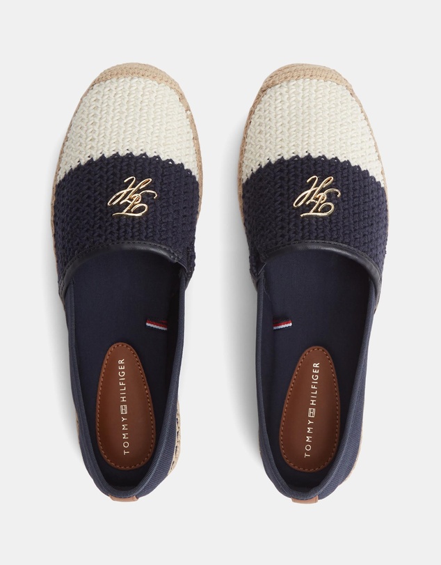 Tommy Hilfiger - Rana Script Crochet Espadrilles - Women's