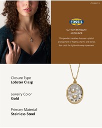 Fossil - Sutton Gold tone Necklace