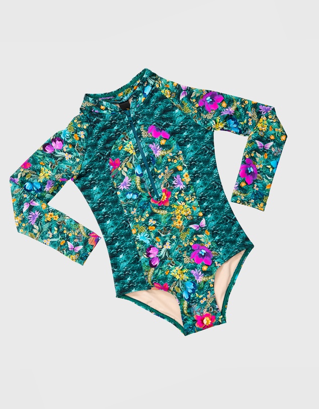 Aqua Blu Kids - Elm Long Sleeve One Piece - Kids