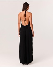 SNDYS - Polly Halter Neck Maxi Dress